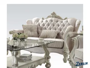 Versa Hump Back Loveseat - Bone White