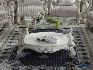 Versa Small Coffee Table - Bone White