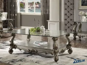 Versa Medium Coffee Table - Antique Platinum