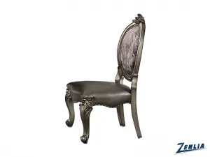 Versa Oval Side Chair - Antique Platinum