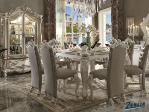 Versa Counter Height Dining Table - Bone White
