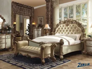 Vendo Queen Bed - Gold Patina