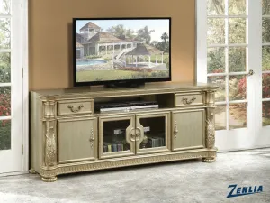 Vendo II TV Stand - Gold Patina