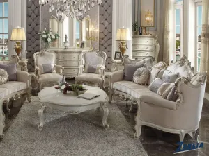 Picar Curved Sofa - Antique Pearl