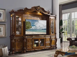 Picar Entertainment Center - Honey Oak
