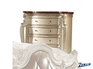 Picar Chest - Antique Pearl & Cherry Oak