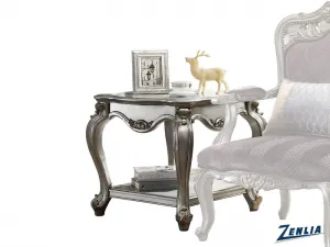Picar End Table - Antique Platinum