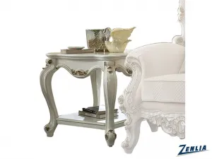Picar End Table - Antique Pearl