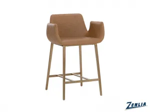 Luca Counter Stool - Cognac