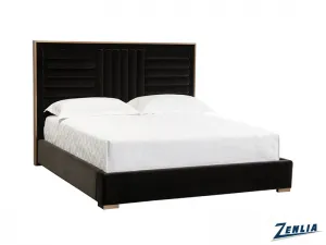 Mabe Queen Upholstered Bed - Brown