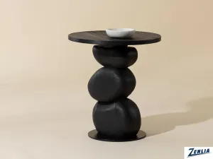 Pap Black End Table