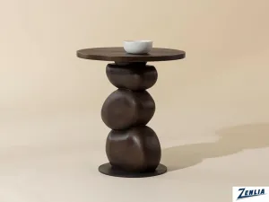 Pap Dark Brown End Table