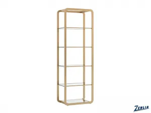 Amber Small Gold Bookcase