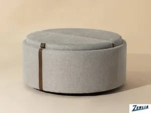 Bor Large Storage Ottoman - Grey