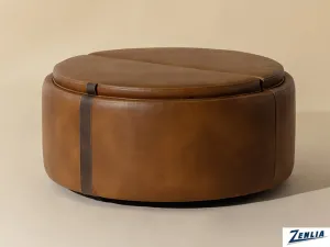 Bor Large Storage Ottoman - Tan