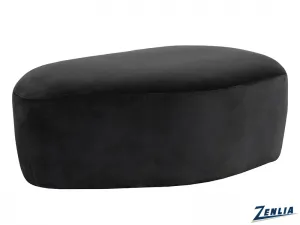 Sora Black Ottoman