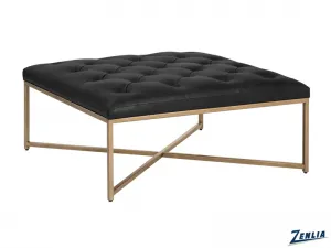 Enda Black Metal Ottoman / Coffee Table