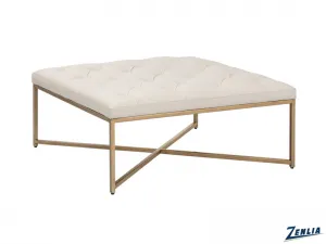 Enda Vanilla Metal Ottoman / Coffee Table