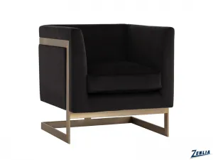 Yve Armchair -Charred Brown