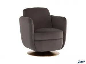 Gill Swivel Lounge Chair - Ash