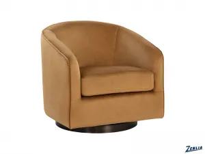 Haze Swivel Armchair -Dark Bronze