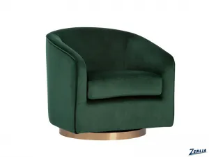 Haze Swivel Armchair -Green