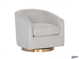 Haze Swivel Armchair -Heather Grey