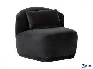 Sora Swivel Armless Chair-Shadow Grey