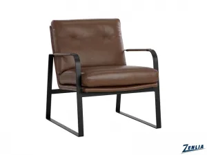 Sterl Lounge Chair-Mahogany