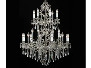 Antique Silver 24 Light Chandelier