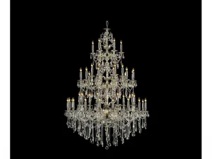 Antique Silver 51 Light Chandelier