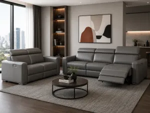 Vien Sofa With Power Headrest