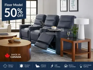 4147-3BE Home Theatre With Power Headrest & Lumbar