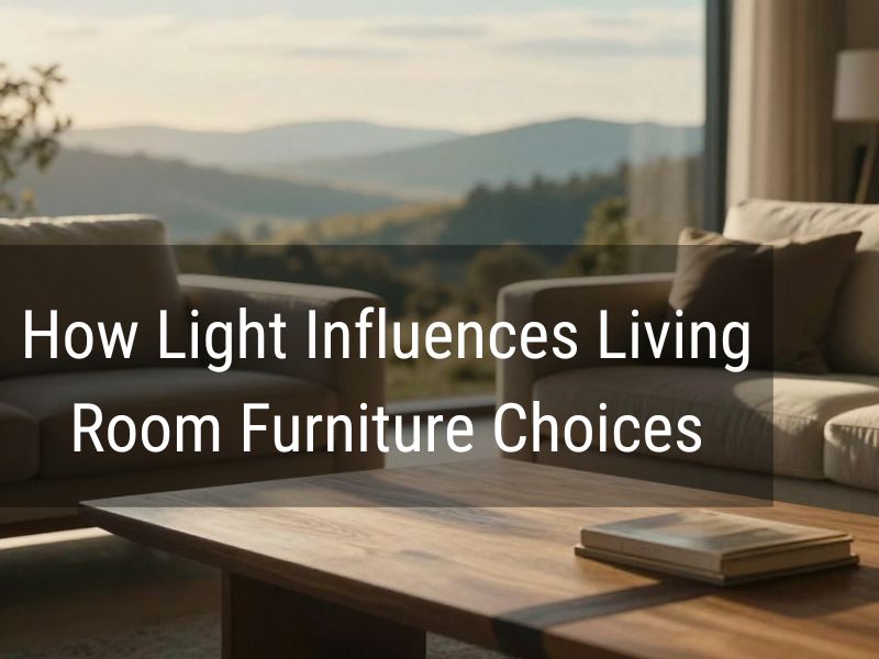 lighting role in selecting living room furniture