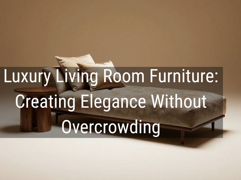 creating elegance without overcrowding living room