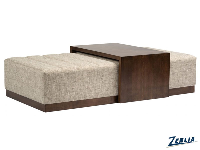 Luxury ottoman in modern living room setting