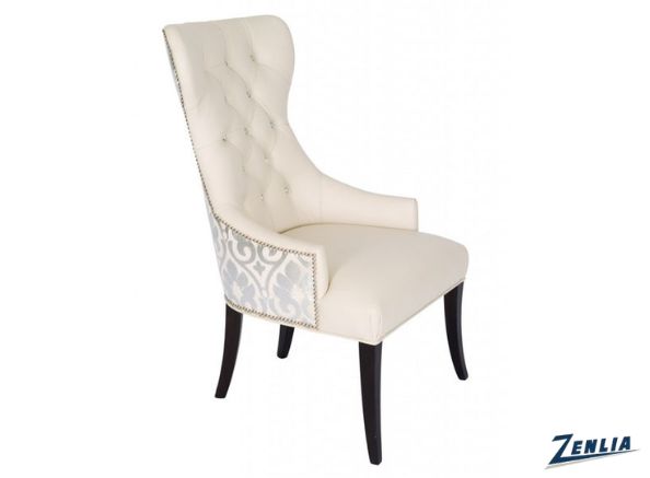 Stylish upholstered dining chair in contemporary setting