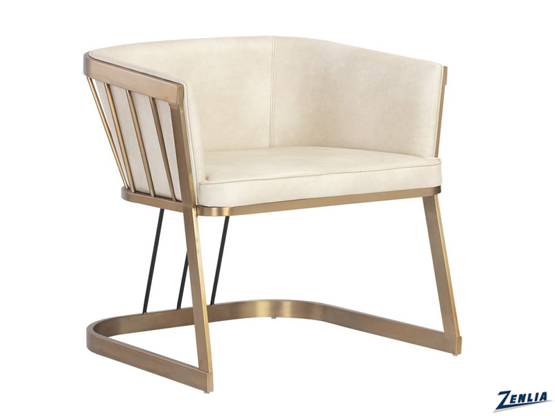 Comfortable modern armchair in neutral tones