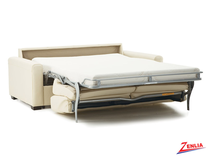 Convertible sofa bed in neutral tones