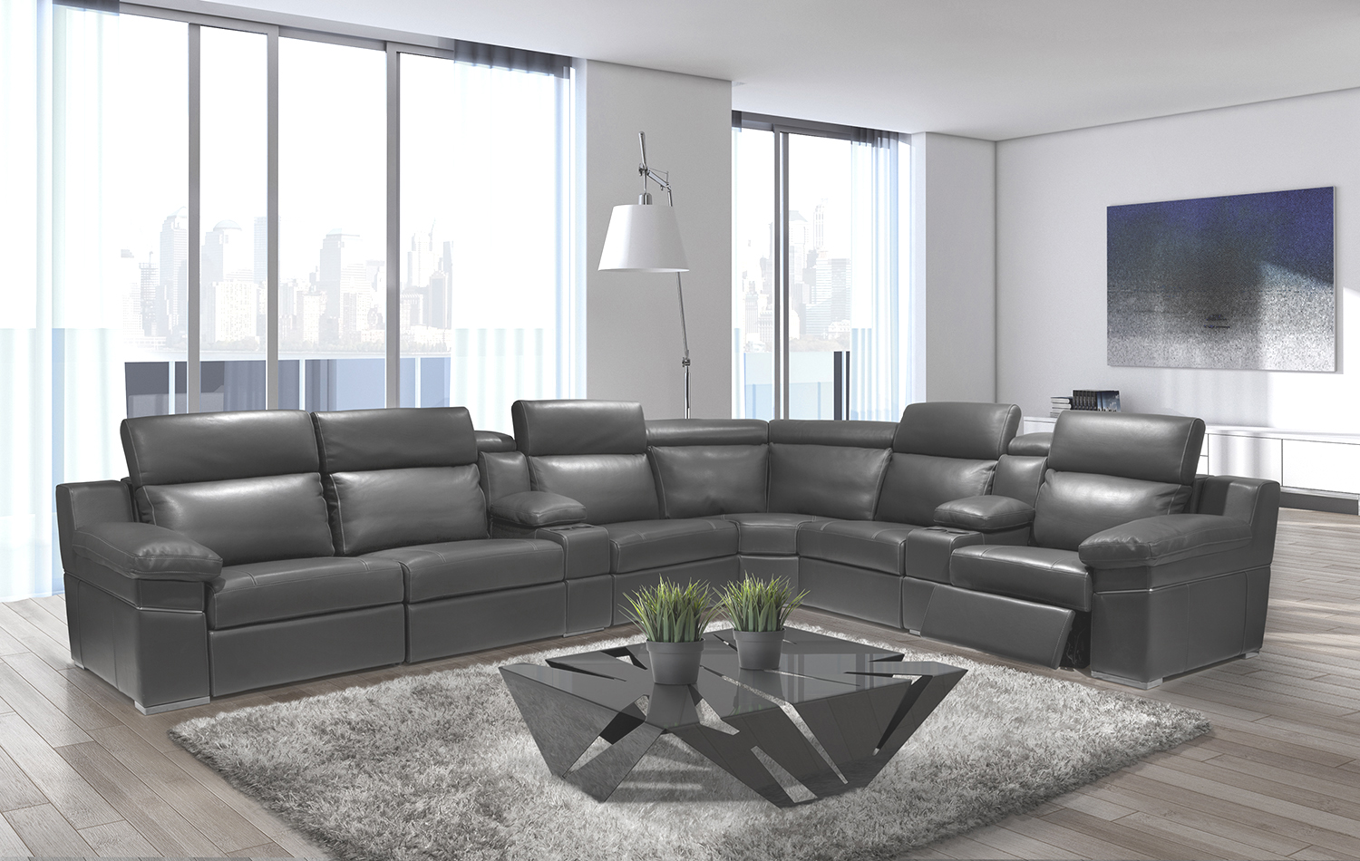 Ari Modern Sectional  Sofa  Reclining Sectionals  