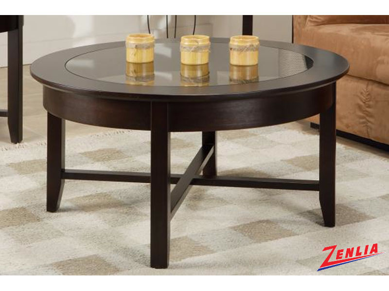 Demi 36 Round Gl Coffee Table Tables Occasional Demi 36 Round Gl Coffee Table