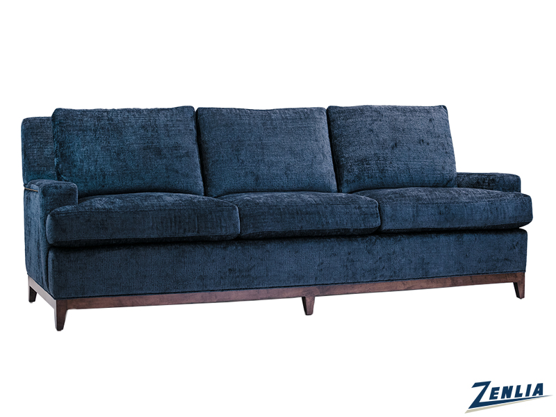 blue cole sofa in fabric - angled view