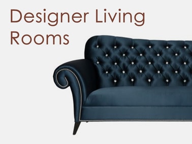 Modern living room furniture arrangement featuring a large curved white boucle sectional sofa with green accent pillows, surrounded by patterned swivel armchairs and ottomans